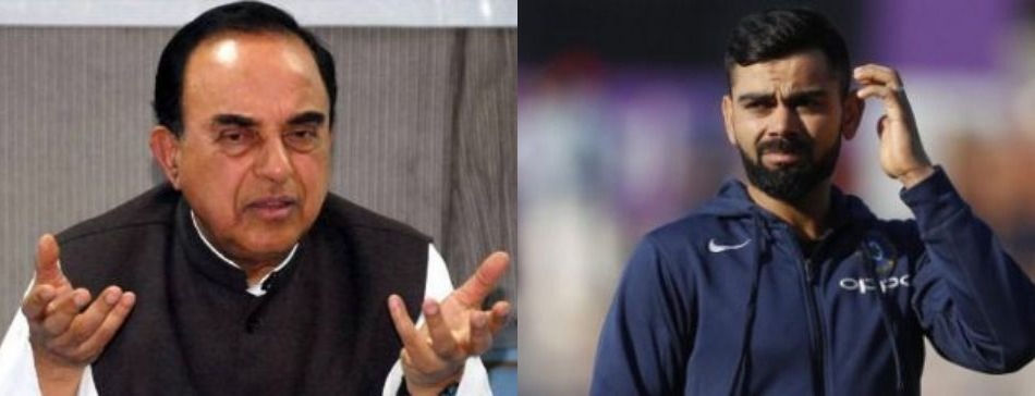 प्रशंसक को देश छोड़ने की हिदायत: विराट कोहली के बचाव में उतरे बीजेपी सांसद सुब्रमण्यम स्वामी