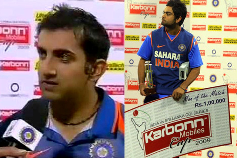 जब बीच मैदान पर अपना ' मैन ऑफ द मैच' अवार्ड कोहली को देकर गंभीर ने जीत लिया था सबका दिल