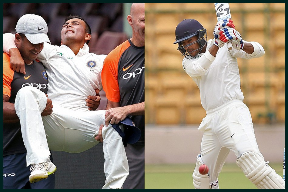 चोटिल होकर INDVsAUS सीरीज से पृथ्वी शॉ हुए बाहर, मयंक और हार्दिक को ऑस्ट्रेलिया से आया बुलावा