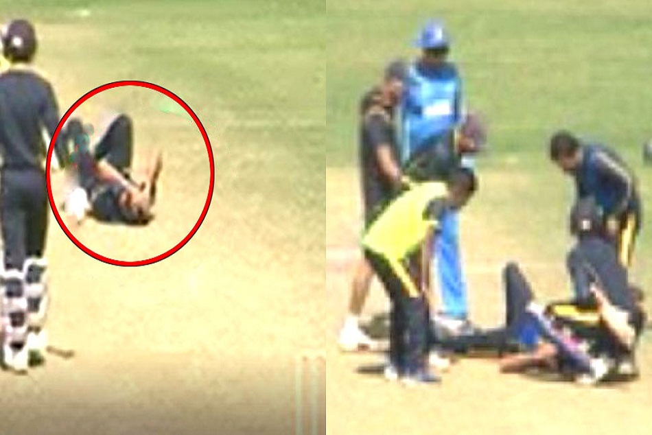 VIDEO: LIVE मैच के दाैरान अशोक डिंडा के सिर पर लगी चोट, ले जाना पड़ा अस्पताल