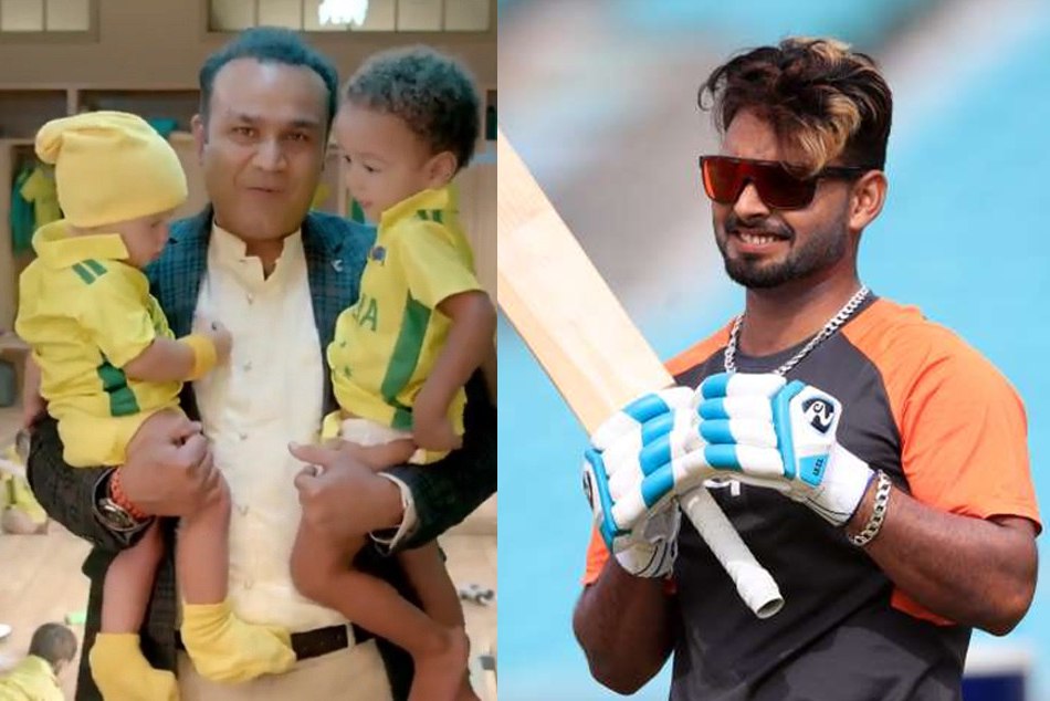 सहवाग के बेबी सिटिंग वाले VIDEO पर ऋषभ पंत ने ली ऑस्ट्रेलियाई खिलाड़ियों की चुटकी
