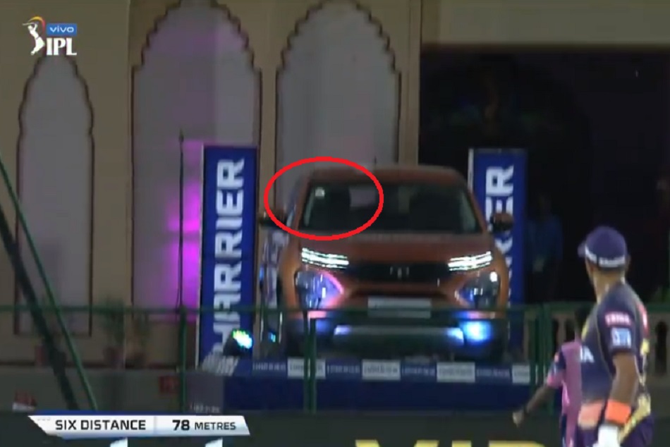 IPL 2019: क्रिस लिन के छक्के से टूटने से बचा TATA Harrier का शीशा, शाहरूख बोले- इसे ही दे दो गाड़ी