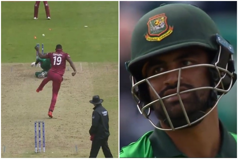 VIDEO: जब कॉट्रेल की थ्रो पर फटी रह गईं तमीम इकबाल की आंखें, ऐसे हुए रन आउट