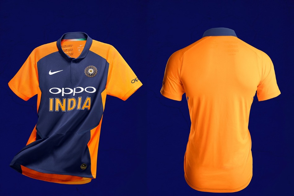 विश्व कप 2019: नीले और नारंगी शेड के साथ सामने आई टीम इंडिया की नई जर्सी