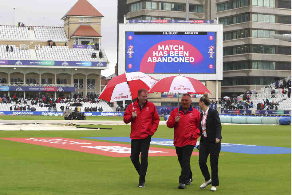 विश्व कप 2019, INDvNZ: एक और मैच में बारिश ने किया क्रिकेट का नुकसान