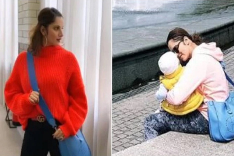 INDVsPAK : बेटे को लेकर मैच देखने पहुंची सानिया,आखिर किसे करेंगी सपोर्ट