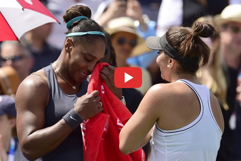 VIDEO : मैच के दाैरान हुआ कुछ ऐसा कि रोते हुए कोर्ट से बाहर हो गईं सेरेना विलियम्स