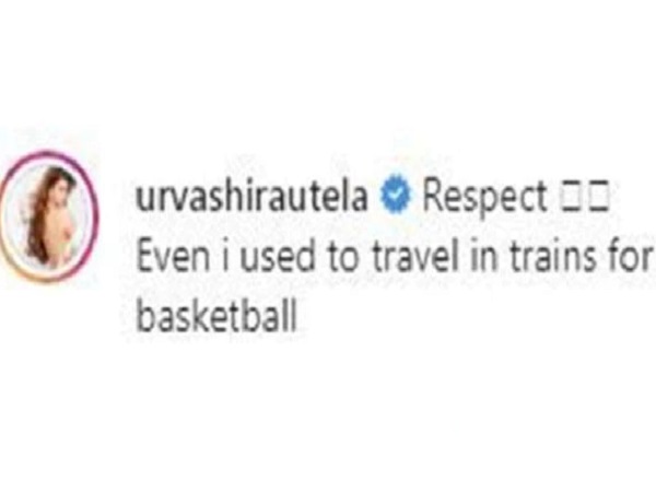 उवर्शी ने किया ये कमेंट