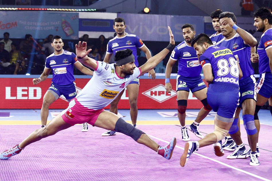 प्रो कबड्डी लीग 2019 : बराबरी पर छूटा हरियाणा और जयपुर के बीच हुआ मुकाबला