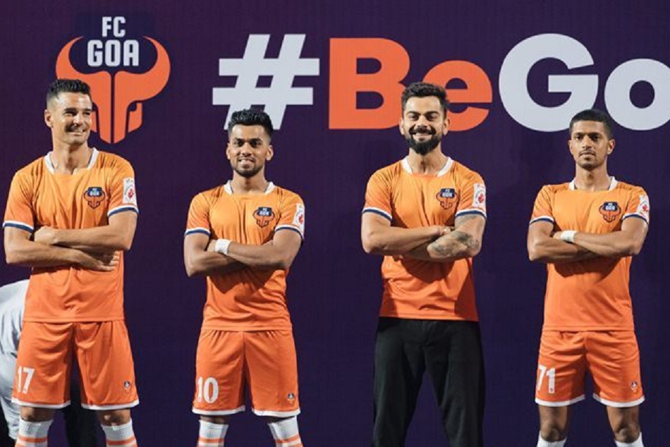 कोहली ने लॉन्च की FC गोवा की नई होम जर्सी, खिलाड़ियों का बढ़ाया हाैसला