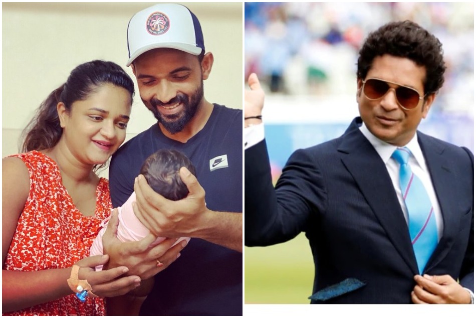 पिता बनते ही रहाणे को सचिन ने बना दिया 'नाइटवॉचमैन', कुछ इस अंदाज में दी बधाई