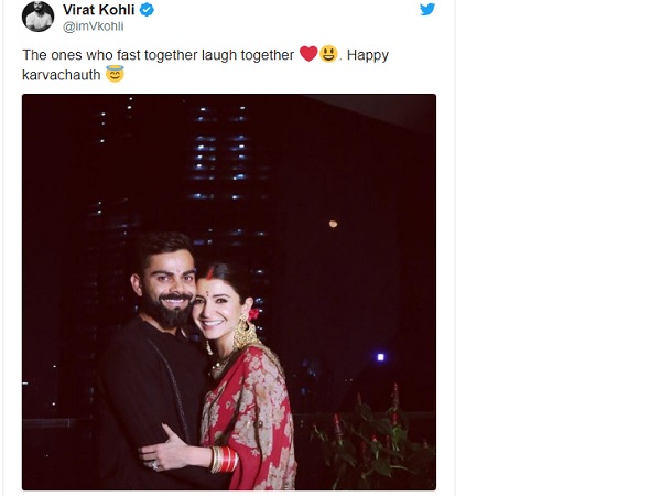 विराट ने भी रखा पत्नी के लिए फास्ट-