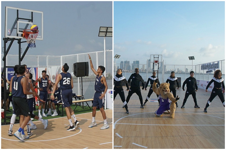 मुंबई में खुला भारत का सबसे पहला तैरता हुआ बास्केटबॉल कोर्ट, देखें