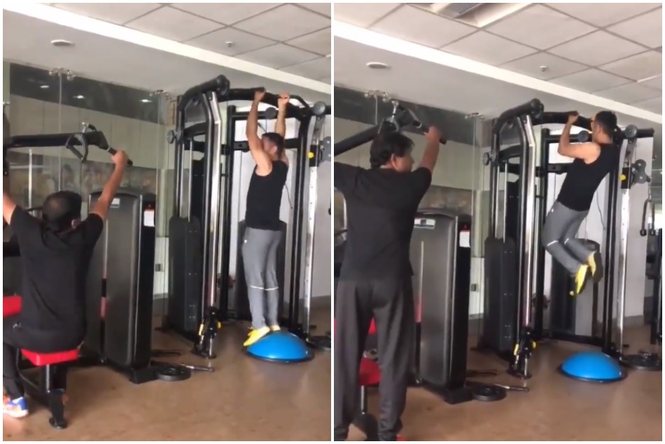 वायरल हो रहा है धोनी के चिन-अप्स का VIDEO, 38 की उम्र में दिखाई फिटनेस