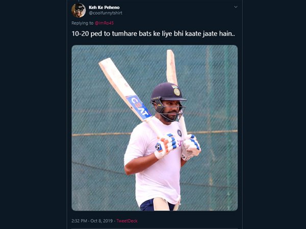 फैन्स ने कुछ यूं किया ट्रोल, कहा- बैट के लिए काटे जाते हैंं पेड़