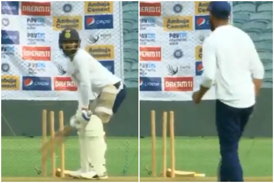 नेट्स में जडेजा की गेंद पर बोल्ड होकर विराट हुए हैरान, वायरल VIDEO पर फैंस ने भी दी प्रतिक्रिया