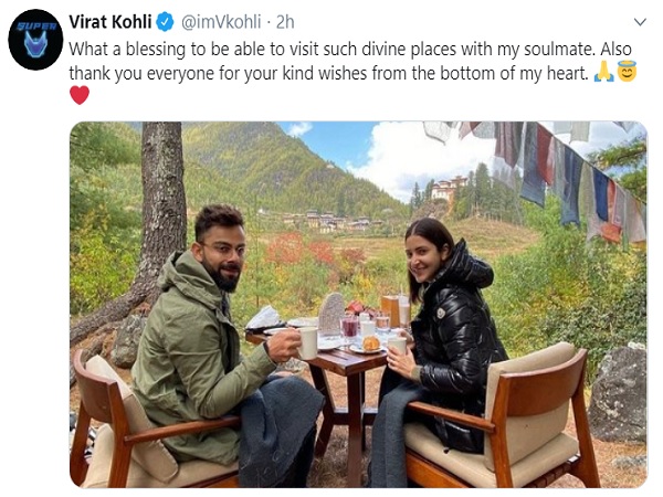 अनुष्का के साथ दिव्य जगह कोहली-