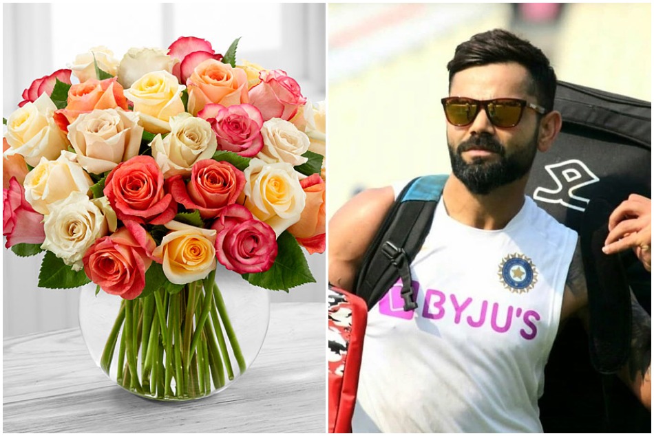 डे-नाइट टेस्ट से पहले कोहली से की गई 254 गुलाबों का गुलदस्ता देकर खास डिमांड