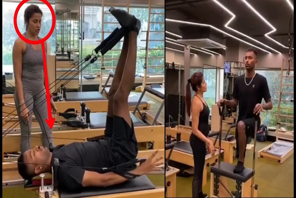VIDEO : महिला ट्रेनर ने पांड्या की जिम में करवाई कसरत, बुमराह ने उड़ाया मजाक