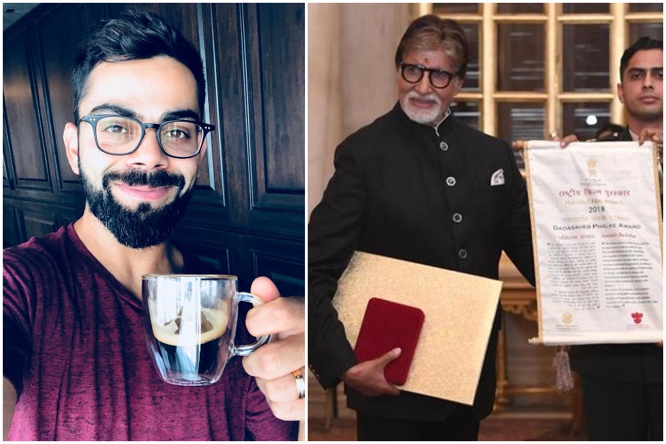 अमिताभ बच्चन को दादा साहब फालके मिलने पर कोहली ने दी बधाई, देखें पोस्ट