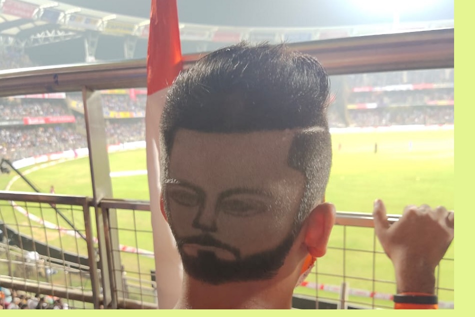 'दिल से सिर तक'- इंटरनेट पर वायरल हुई कोहली के फैन की अनोखी हेयरस्टाइल