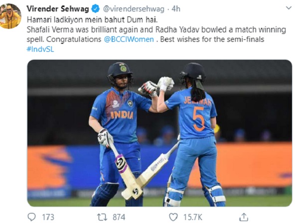 शैफाली ने खेली अहम पारी