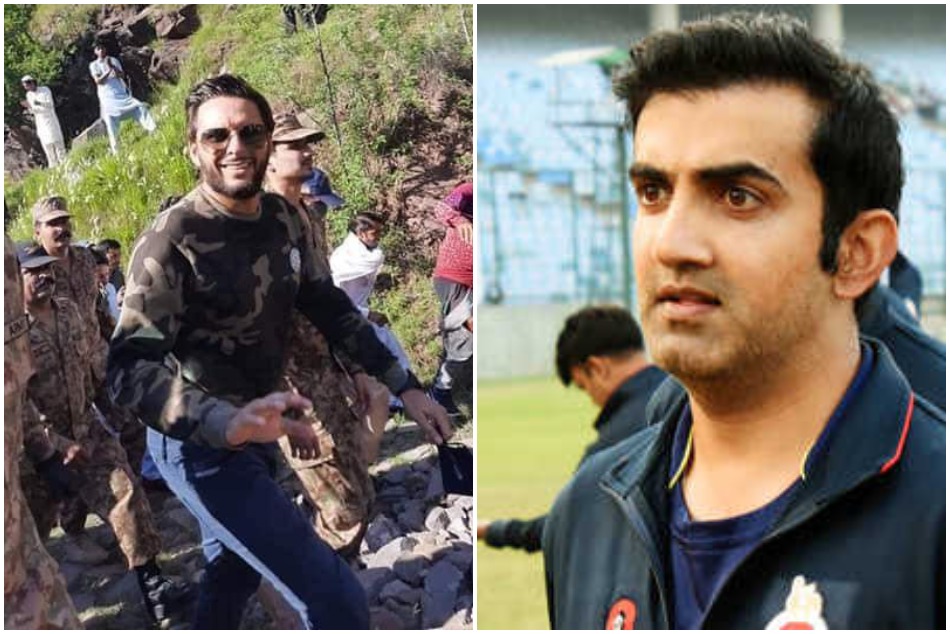 अफरीदी ने कश्मीर पर फिर दिया बयान, गंभीर ने '16 साल का आदमी' कहकर लताड़ा