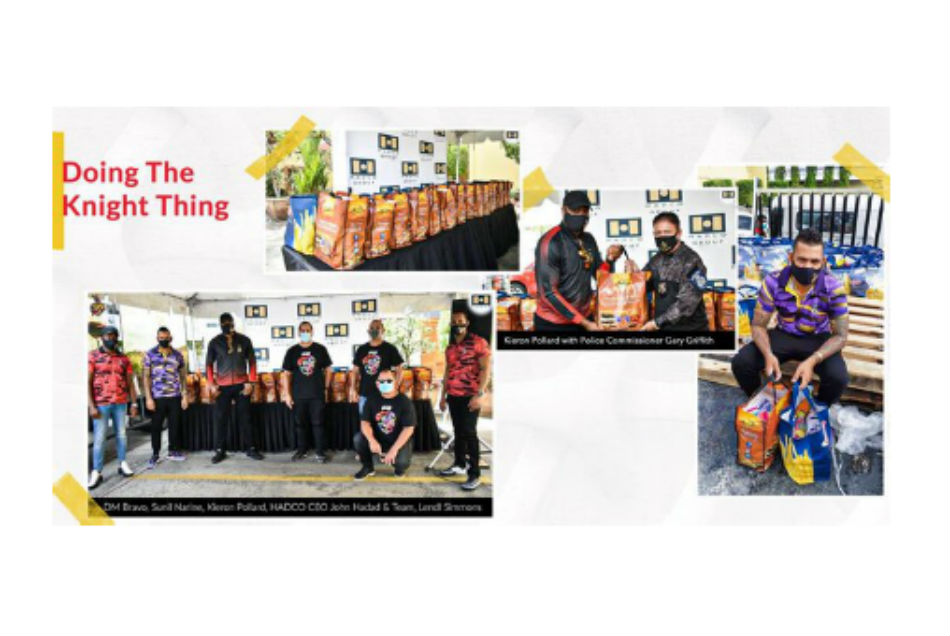 लोगों की मदद के लिये शाहरुख खान की CPL टीम ने बांटे खाने के 1000 पैकेट