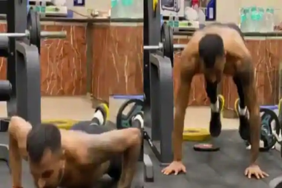 हार्दिक पांड्या के पुश-अप देख हैरान हुईं बाॅलीवुड एक्ट्रेस, बोलीं- ये तो पागलपन है