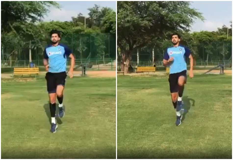 तीन महीने के बाद आउटडोर ट्रेनिंग के लिए वापस लौटे ईशांत शर्मा- VIDEO
