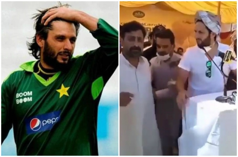 शाहिद अफरीदी का दिखा असली चेहरा, पास आए शख्स को यूं भगाया(Video)