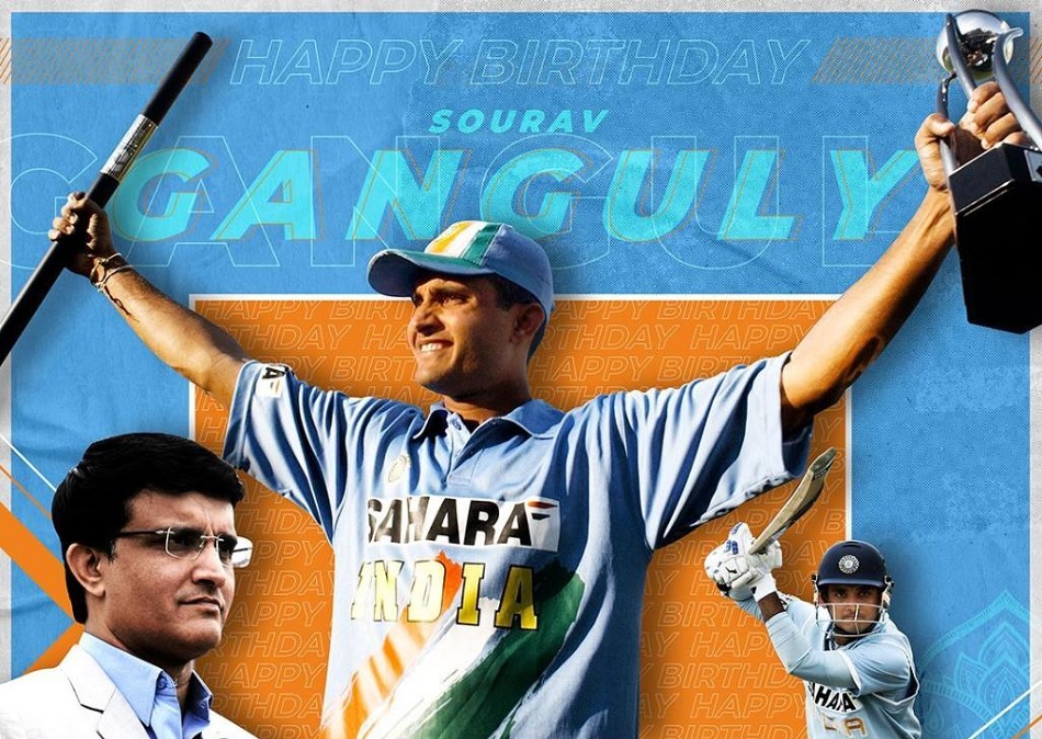 'हैप्पी बर्थडे दादी', सचिन, कैफ सहित भारतीय क्रिकेटरों ने गांगुली को दी जन्मदिन की बधाई