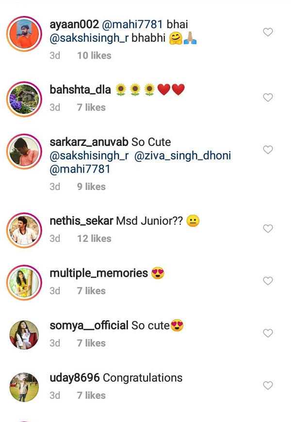 फैंस ने धोनी-साक्षी को दी दूसरी बार बच्चा होने की बधाई