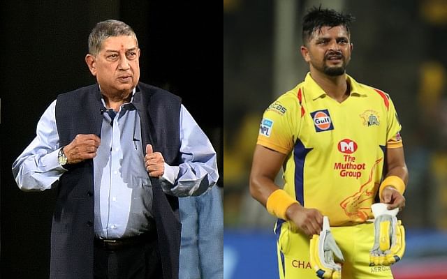 IPL 2020: सुरेश रैना पर दिये बयान से श्रीनिवासन ने लिया यूटर्न, कहा- गलत तरीके से किया गया पेश
