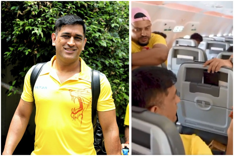 'आप मेरी सीट पर बैठिए, मैं इकॉनमी में बैठूंगा': दुबई में पहुंची CSK, धोनी का VIDEO वायरल