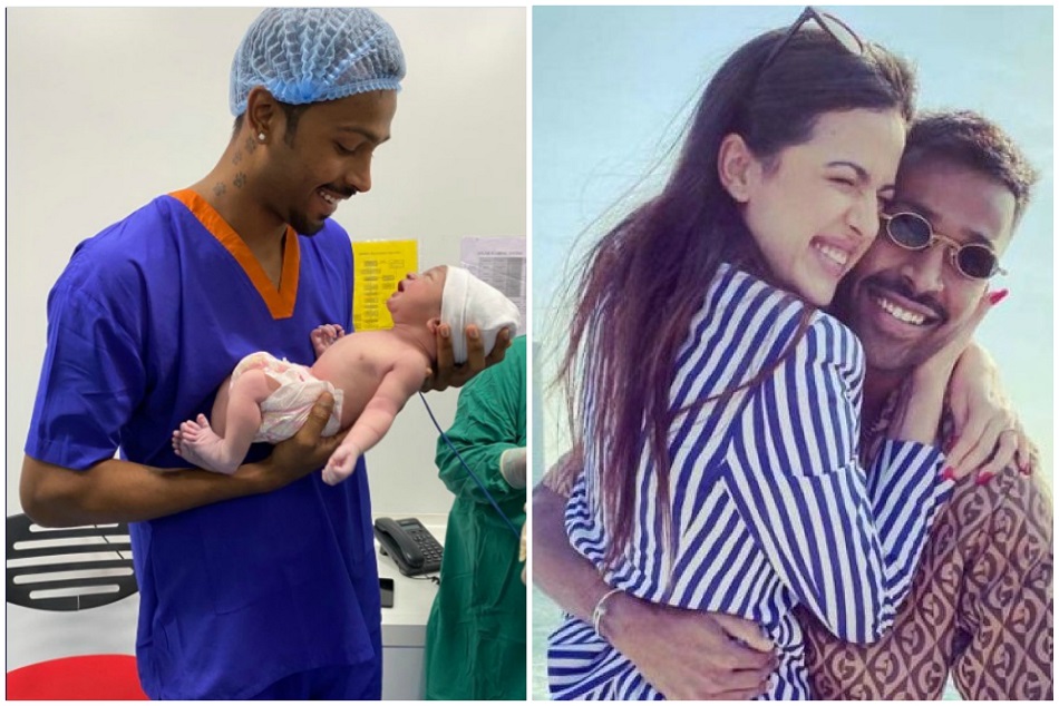 हार्दिक पांड्या ने फैंस के साथ साझा की अपने बेटे की पहली तस्वीर