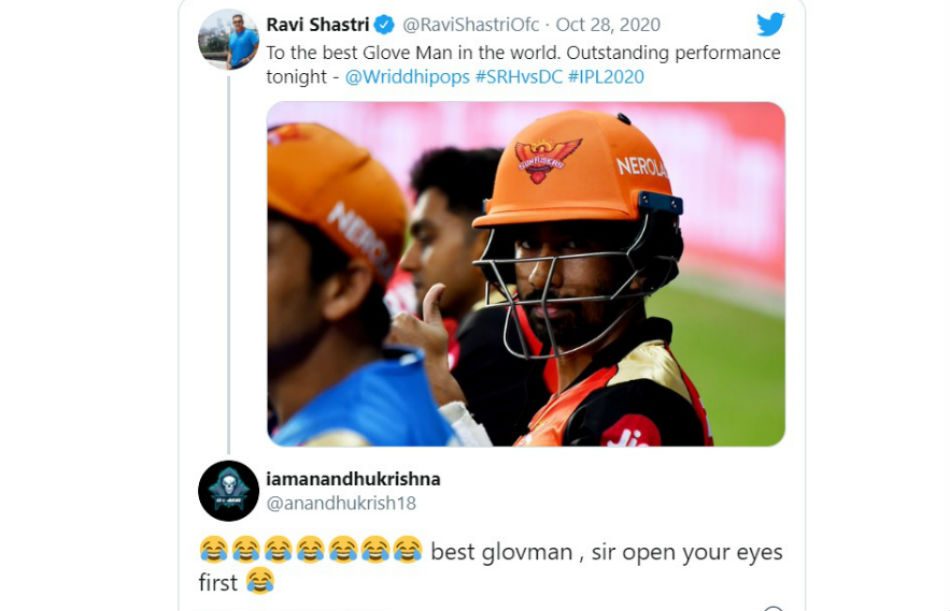 साहा की तारीफ शास्त्री को पड़ी भारी, लोगों ने लगा दी क्लास