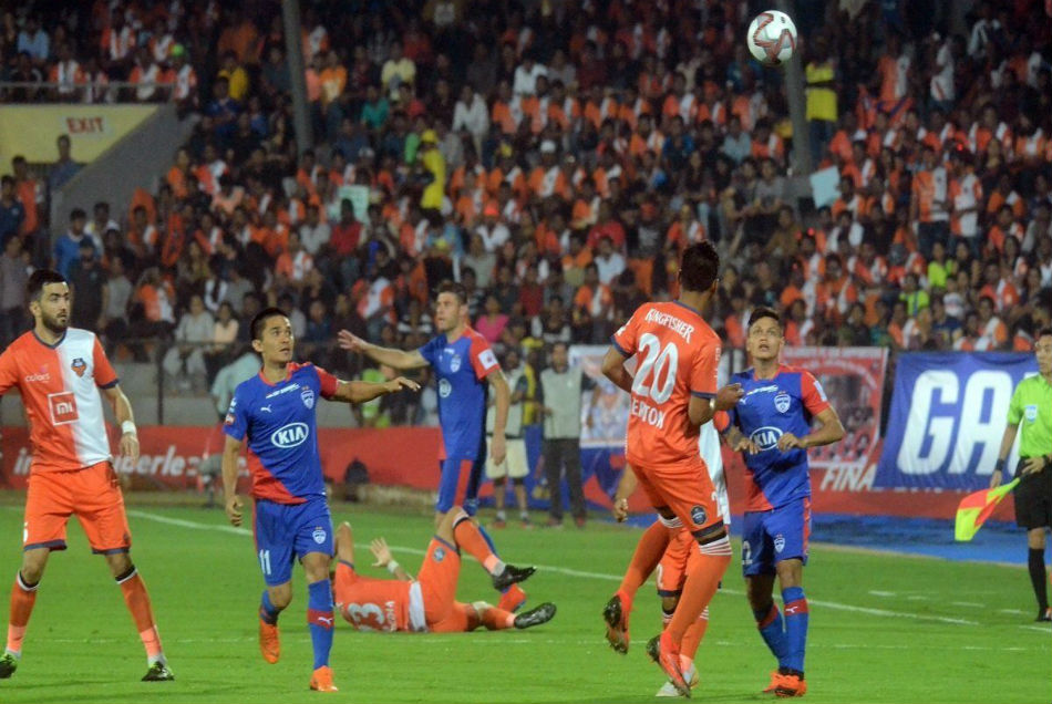 ISL 7: गोवा से पिछड़ने के बावजूद बेंगलुरू ने खेला ड्रॉ, एगुलो ने बचाया