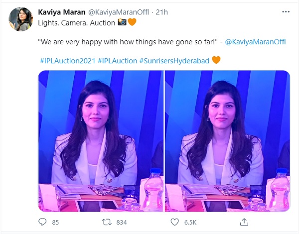 एसआरएच ऑक्शन गर्ल-