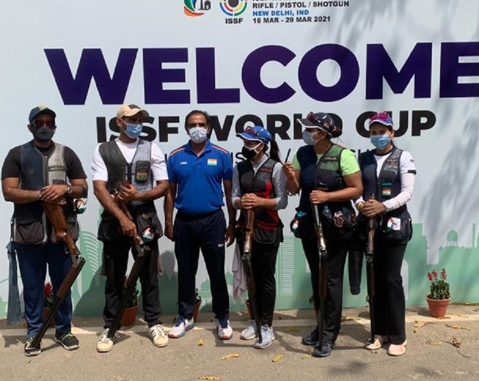 ISSF Shooting World Cup: वूमेन्स ट्रैप टीम इवेंट में भारत ने जीता गोल्ड