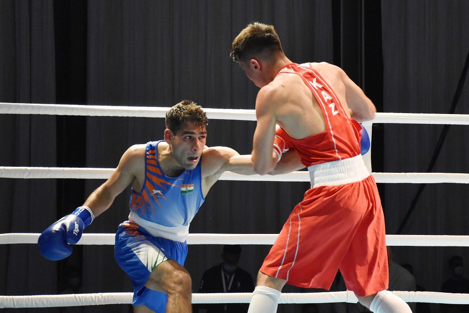 एशियाई मुक्केबाजी चैंपियनशिप : क्वार्टर फाइनल में हुसामुद्दीन को विश्व चैम्पियन से मिली हार