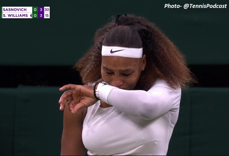 कोर्ट पर फिसलने के बाद सेरेना विलियम्स को छोड़ना पड़ा मैच, 8वां विंबलडन जीतने का सपना टूटा