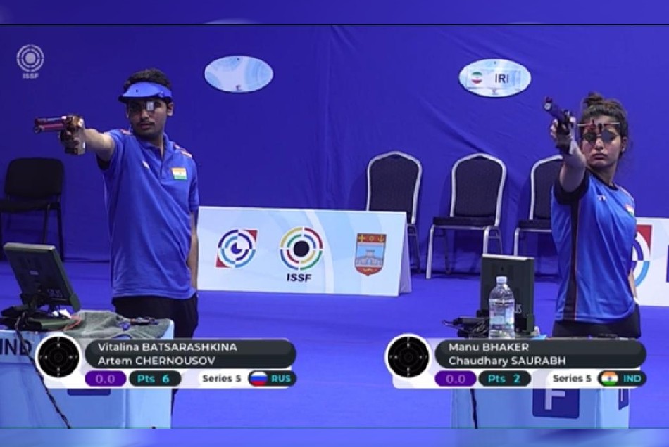 ISSF विश्व कप में सौरभ चौधरी-मनु भाकेर की जोड़ी ने जीता सिल्वर, ओलंपिक्स में बढ़ी पदक की उम्मीद