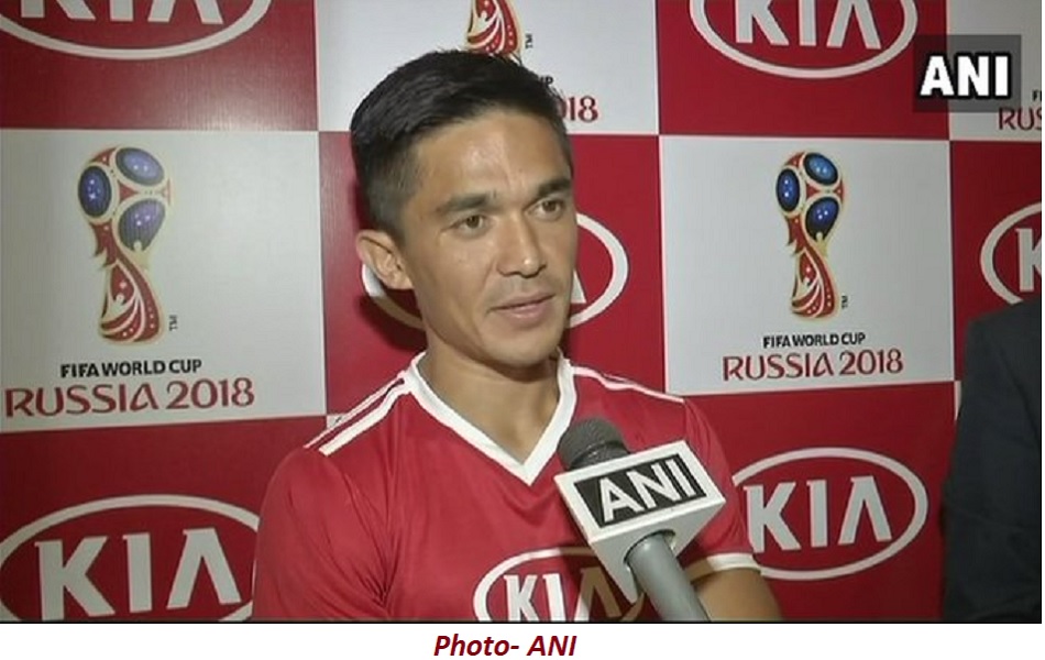 खेल रत्न अवॉर्ड के लिए भारतीय फुटबॉल कप्तान सुनील छेत्री के नाम की सिफारिश