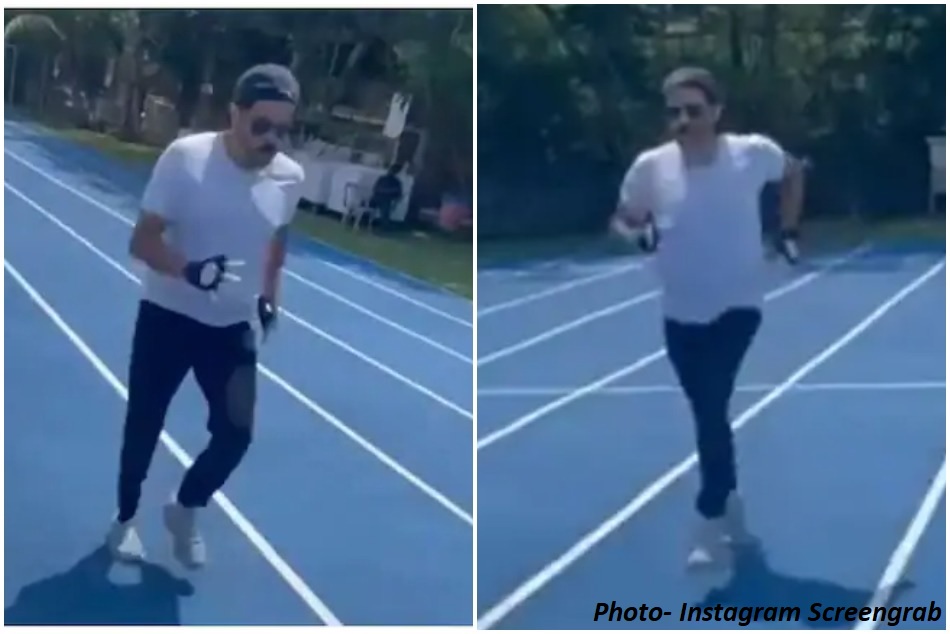 ओलंपिक में भारत के लिए चीयर्स करने अनिल कपूर ने ट्रैक पर लगाई दौड़- देखें VIDEO