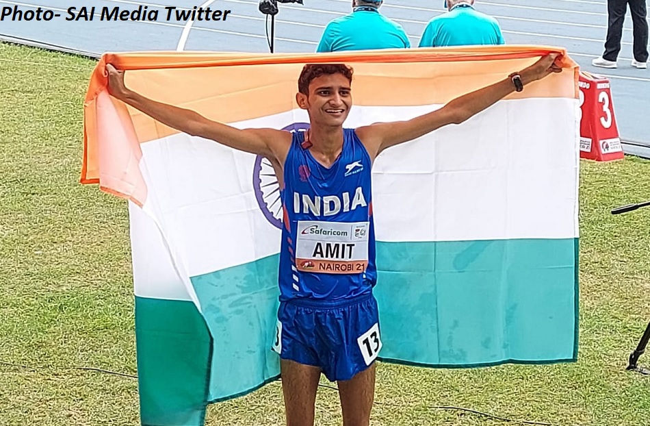 अमित ने एथलेटिक्स में जूनियर लेवल पर रचा इतिहास, भारत को रेस वॉकिंग में पहला मेडल मिला