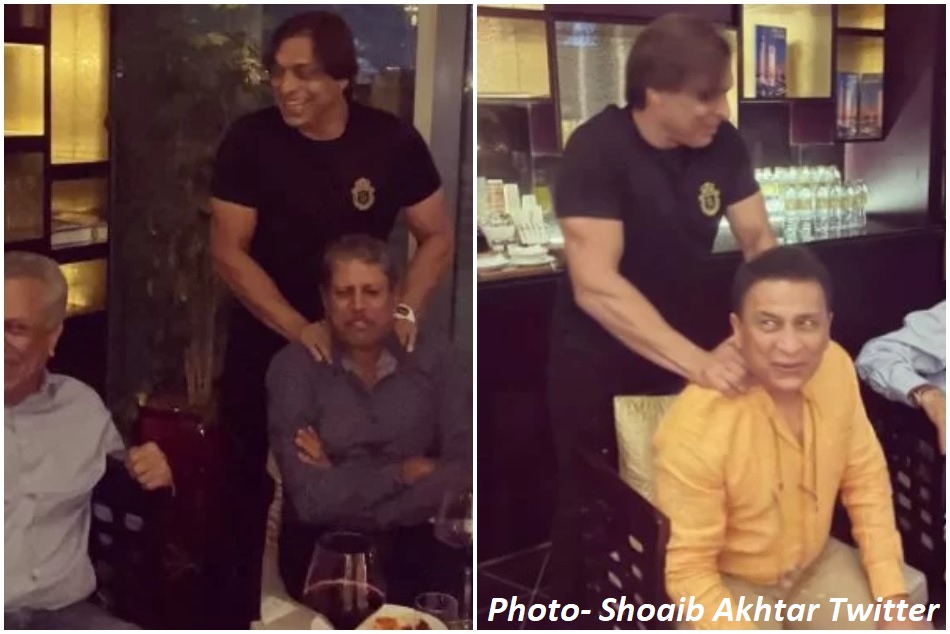 IND vs PAK मैच से पहले सुनील गावस्कर, कपिल देव की मसाज करते नजर आए अख्तर