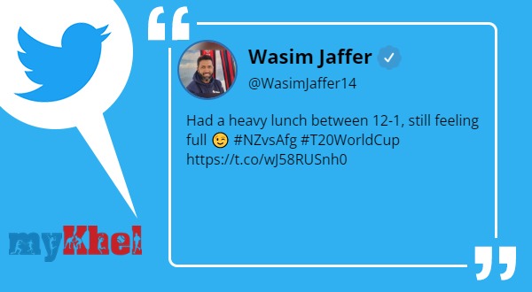 वसीम जाफर ने दिया करारा जवाब