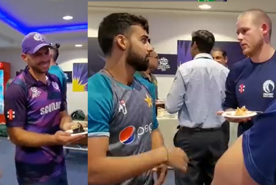 Video: हार के बाद पाकिस्तान के ड्रेसिंग रूम में पहुंची स्कॉटलैंड, हैरिस राउफ के जन्मदिन को किया सेलिब्रेट