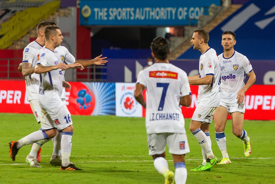 ISL 2021 : चेन्नईयिन एफसी ने जीत के साथ किया आगाज, हैदराबाद हारा